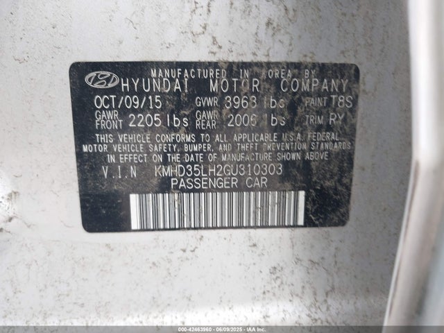 Hyundai dohc gdi nu 2016 KMHD35LH2GU310303 Image 9