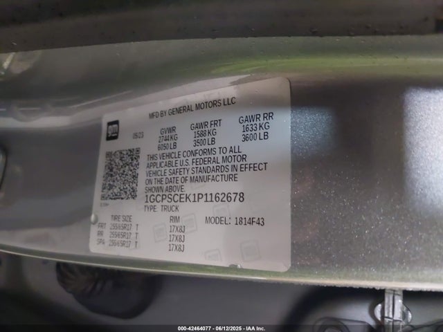 1GCPSCEK1P1162678 Chevrolet l3b