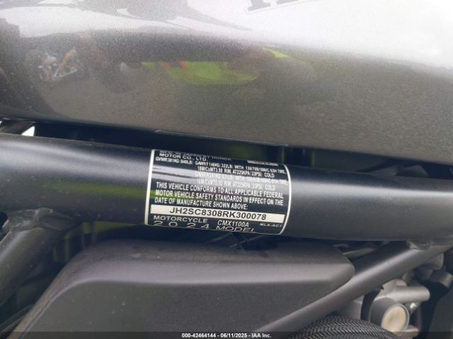 2024 HONDA CMX1100 JH2SC8308RK300078 Photo 9