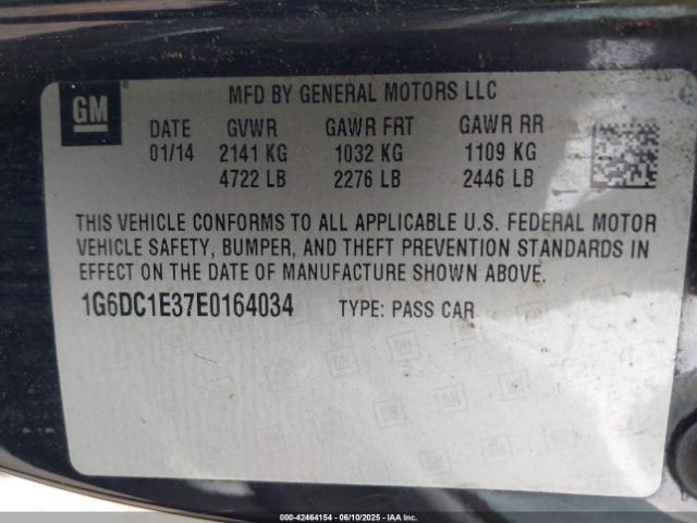 2014 CADILLAC CTS 1G6DC1E37E0164034 Photo 8