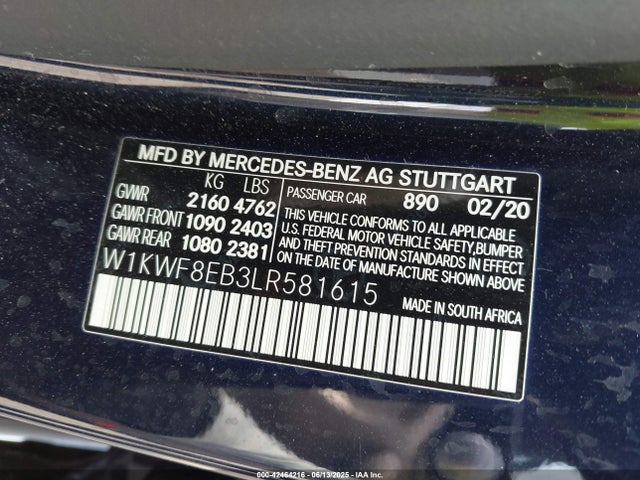 W1KWF8EB3LR581615 Mercedes-Benz m264