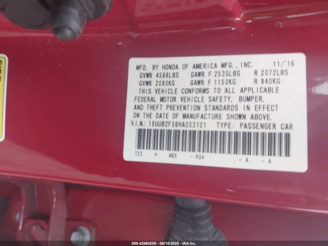 19UUB2F56HA003101 Acura TLX TECH