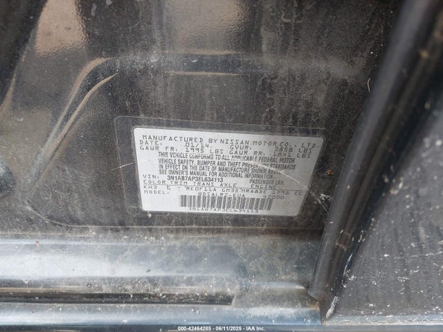3N1AB7AP3EL634113 Nissan SENTRA SR