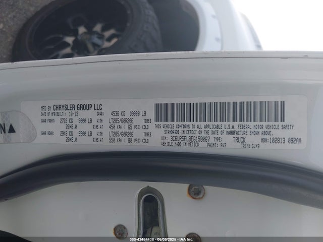 RAM 2500 Laramie 2014 3C6UR5FL8EG158067 Image 9