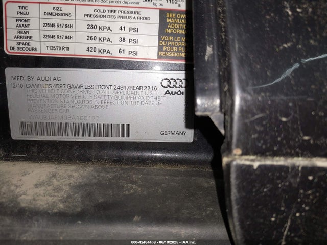 2011 AUDI A3 WAUBJAFM0BA100177 Photo 8