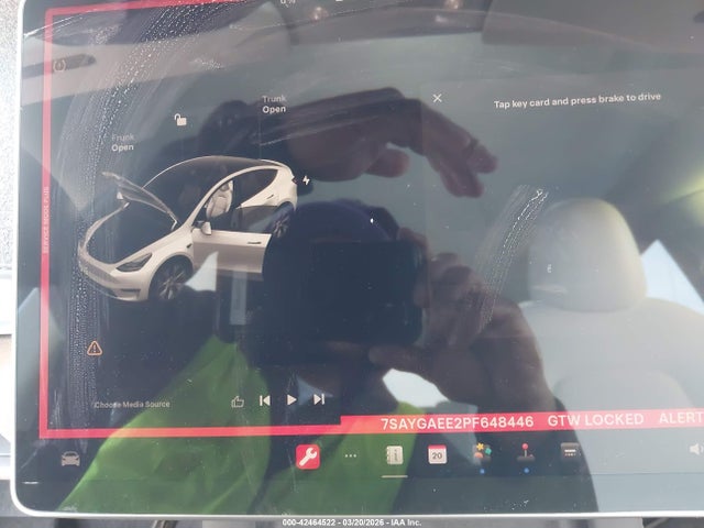 Aukcja sprzedaży 2023 Tesla Model Y, vin: 7SAYGAEE2PF648446, numer aukcji: 42464522