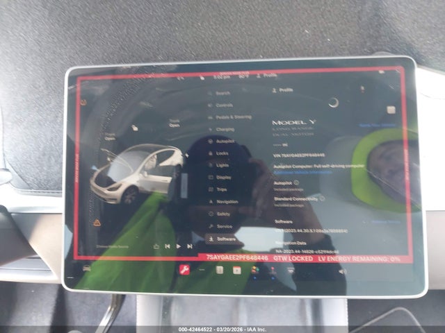Aukcja sprzedaży 2023 Tesla Model Y, vin: 7SAYGAEE2PF648446, numer aukcji: 42464522