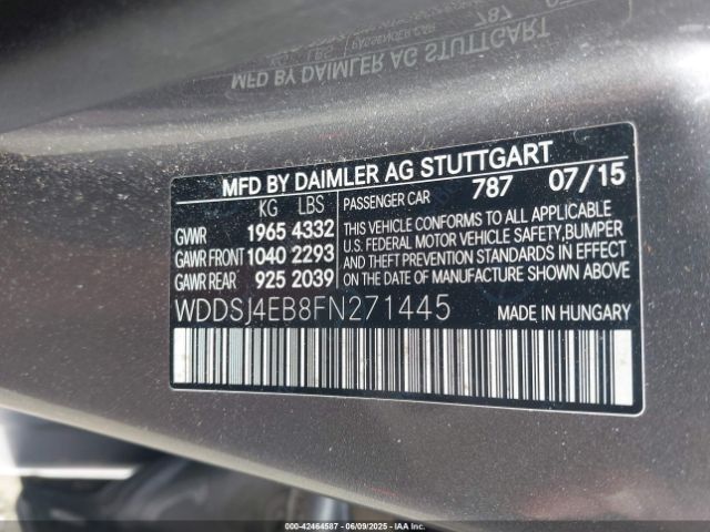 2015 MERCEDES-BENZ CLA 250 WDDSJ4EB8FN271445 Photo 8