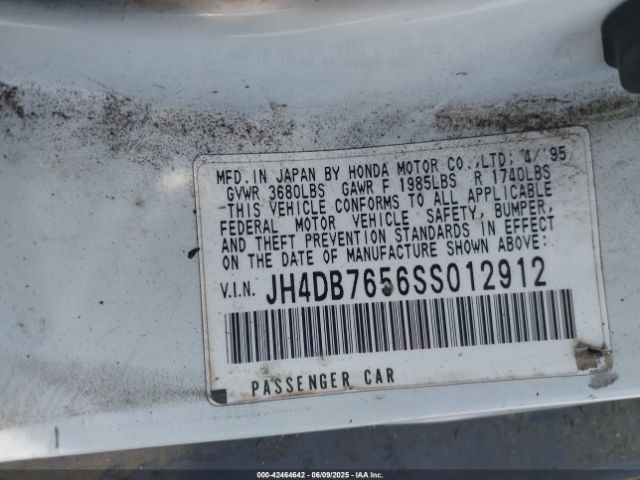 1995 ACURA INTEGRA JH4DB7656SS012912 Photo 8