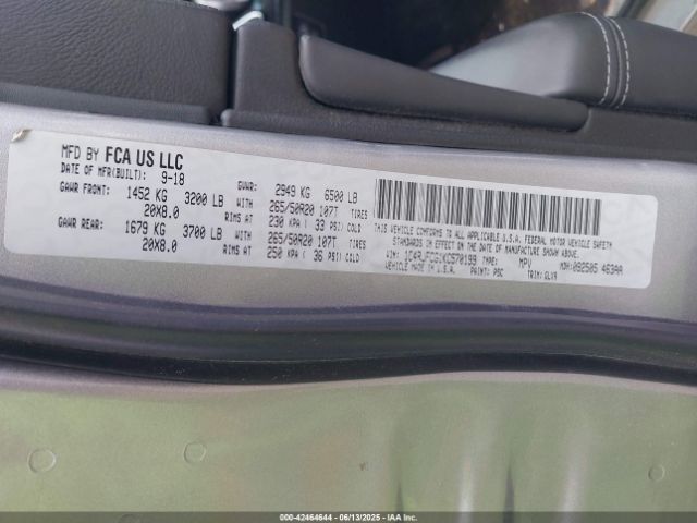 2019 JEEP GRAND CHEROKEE 1C4RJFCG1KC570199 Photo 8