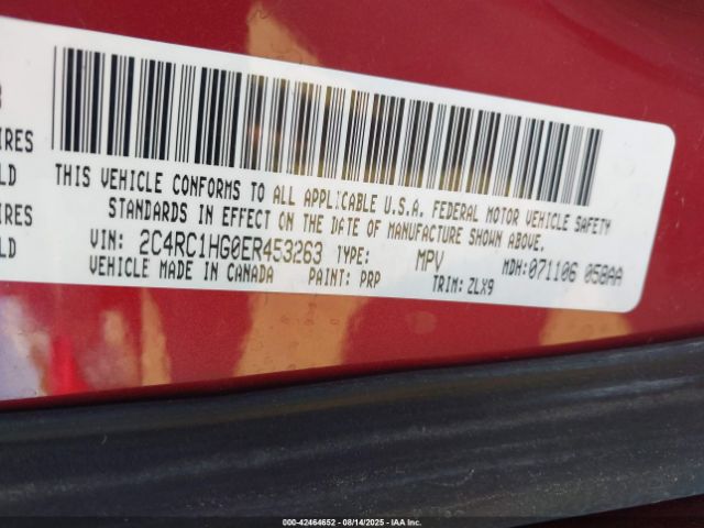 2014 CHRYSLER TOWN & COUNTRY 2C4RC1HG0ER453263 Photo 8