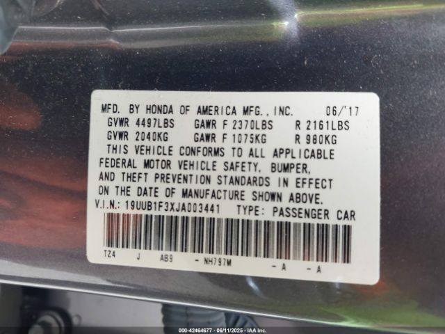 2018 ACURA TLX 19UUB1F3XJA003441 Photo 8