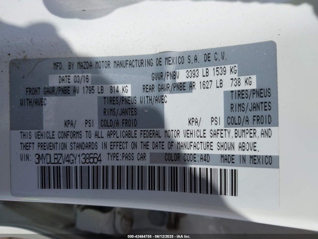 Scion p5v 2016 3MYDLBZV4GY138564 Image 9