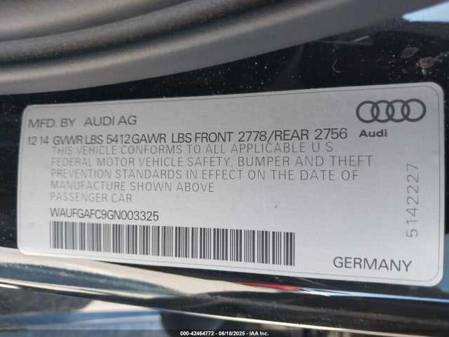 2016 AUDI A6 WAUFGAFC9GN003325 Photo 8