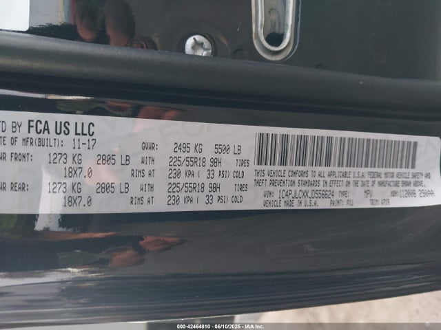 1C4PJLCXXJD556624 Jeep 2018