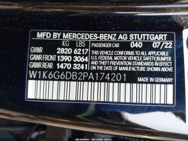 2023 MERCEDES-BENZ S 500 W1K6G6DB2PA174201 Photo 8