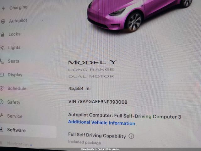2022 TESLA MODEL Y 7SAYGAEE6NF393068 Photo 6