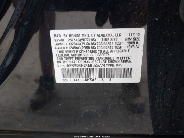 2014 ACURA MDX 5FRYD4H24EB026774 Photo 8