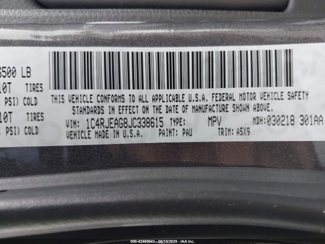 2018 JEEP GRAND CHEROKEE 1C4RJEAG8JC338615 Photo 8