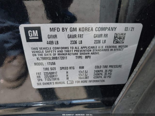 2021 CHEVROLET TRAILBLAZER KL79MRSL9MB172011 Photo 8