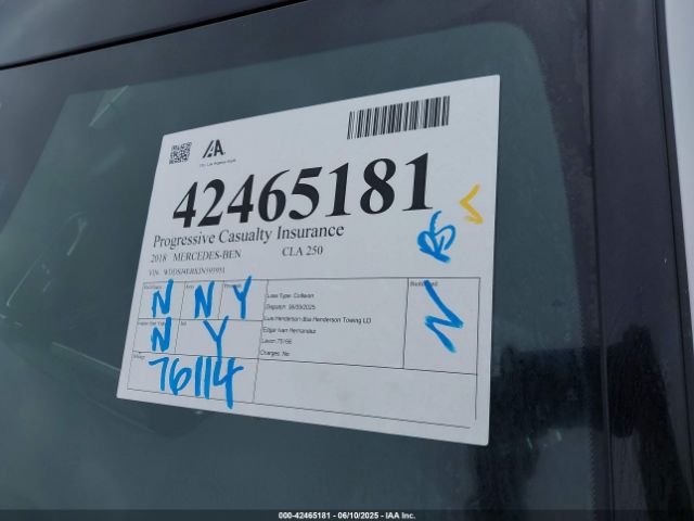 WDDSJ4EBXJN593951 Mercedes-Benz CLA 250