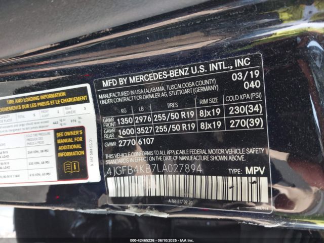 2020 MERCEDES-BENZ GLE 350 4JGFB4KB7LA027894 Photo 8