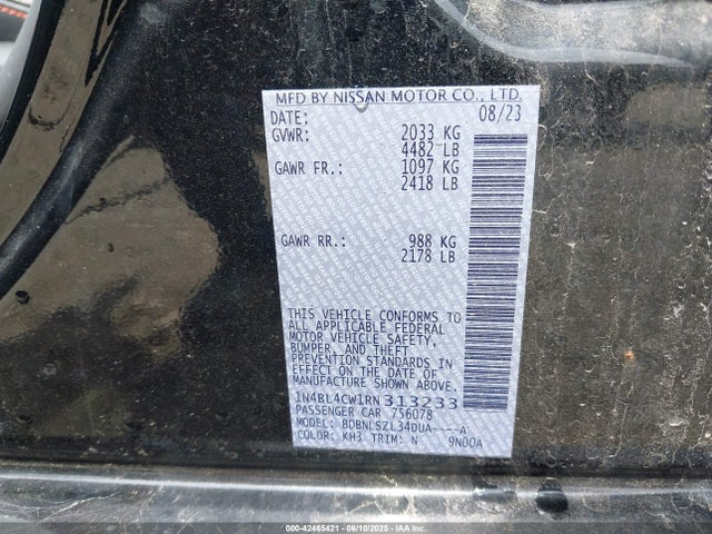 Nissan 2024 2024 1N4BL4CW1RN313233 Image 9