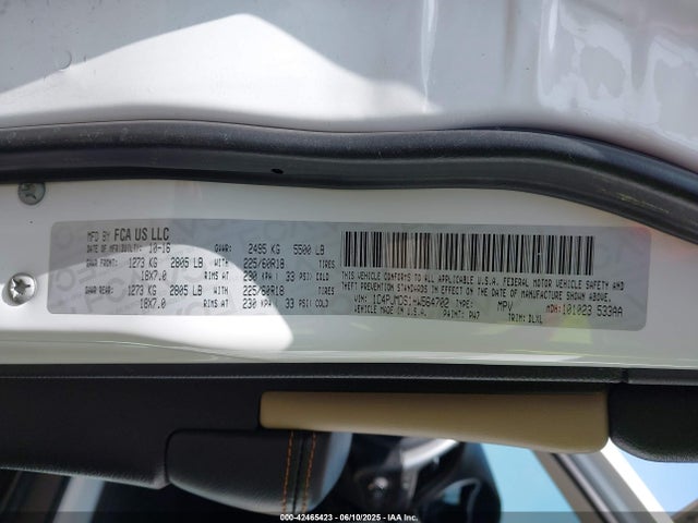 1C4PJMDS1HW564702 Jeep 2017