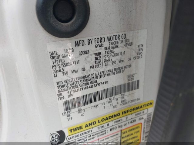 2011 FORD EXPEDITION 1FMJU1H54BEF07418 Photo 8