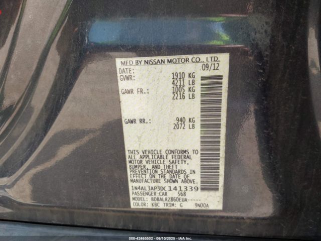 2013 NISSAN ALTIMA 1N4AL3AP3DC141339 Photo 8
