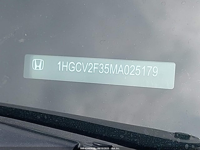 Honda k20c4 2021 1HGCV2F35MA025179 Image 9