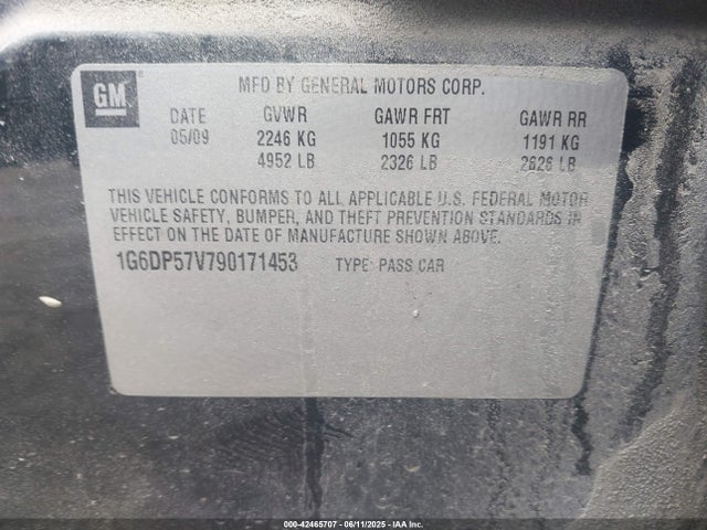 2009 CADILLAC CTS 1G6DP57V790171453 Photo 8