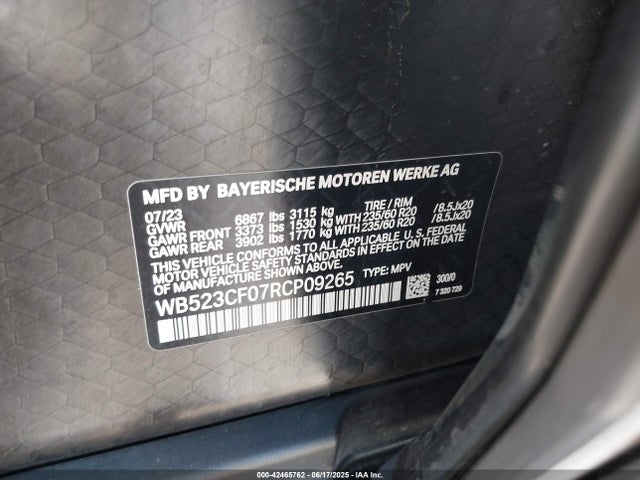 WB523CF07RCP09265 BMW 2024