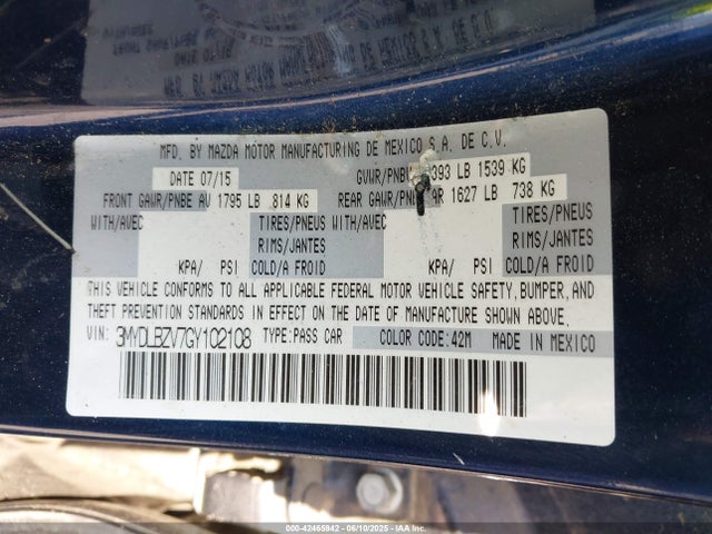 3MYDLBZV7GY102108 Scion p5v