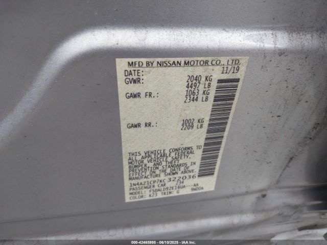 2019 NISSAN LEAF 1N4AZ1CP7KC322036 Photo 8