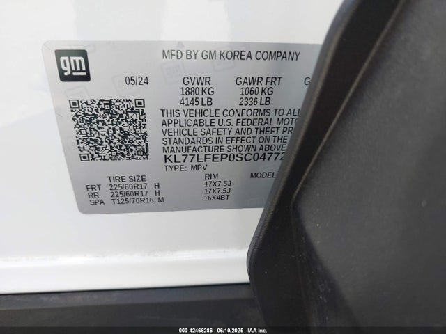 Chevrolet lbp 2025 KL77LFEP0SC047722 Image 9