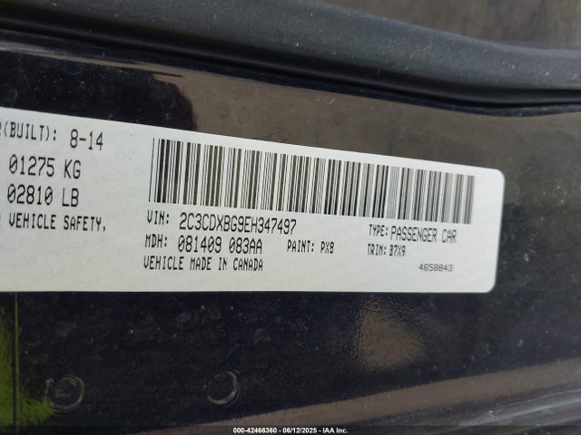 Dodge Charger 2014 2C3CDXBG9EH347497 Image 9
