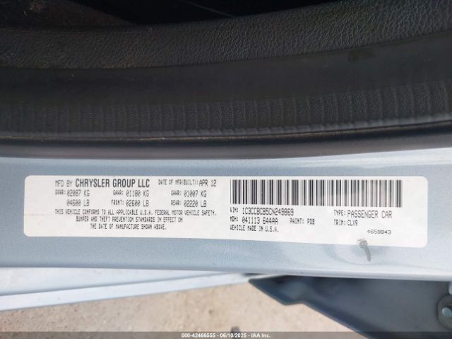 2012 CHRYSLER 200 1C3CCBCB5CN249869 Photo 8