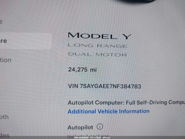 2022 TESLA MODEL Y 7SAYGAEE7NF384783 Photo 6