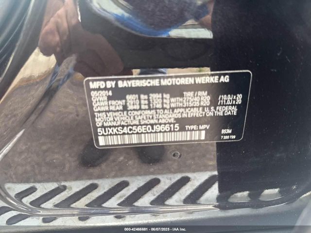 2014 BMW X5 5UXKS4C56E0J96615 Photo 8