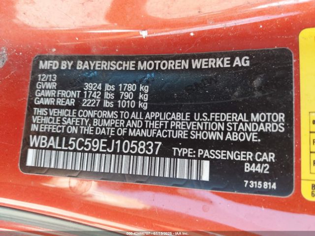 2014 BMW Z4 WBALL5C59EJ105837 Photo 8