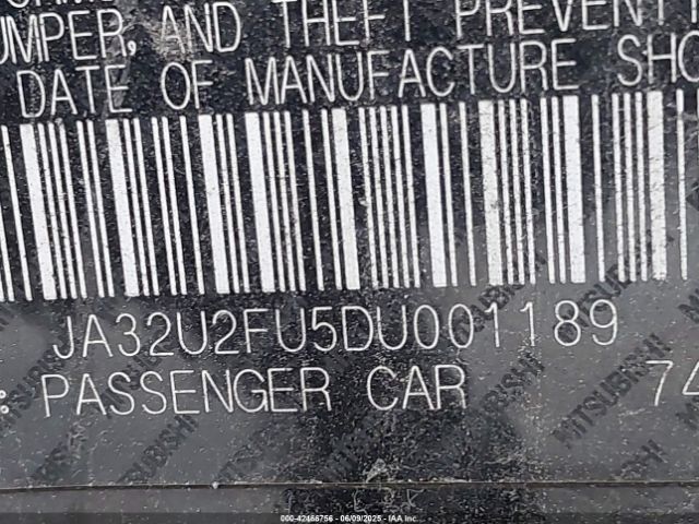 2013 MITSUBISHI LANCER JA32U2FU5DU001189 Photo 8
