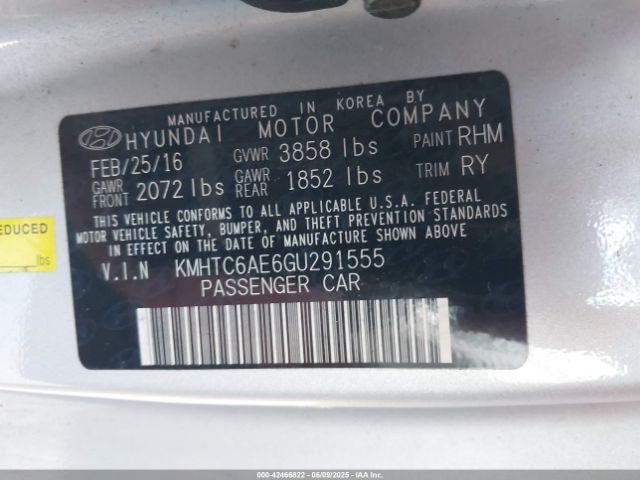 KMHTC6AE6GU291555 Hyundai Veloster Turbo