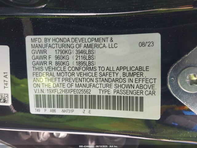 19XFL2H8XPE025562 Honda k20c2
