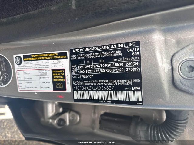 4JGFB4KBXLA036637 Mercedes-Benz Gle 350 4matic