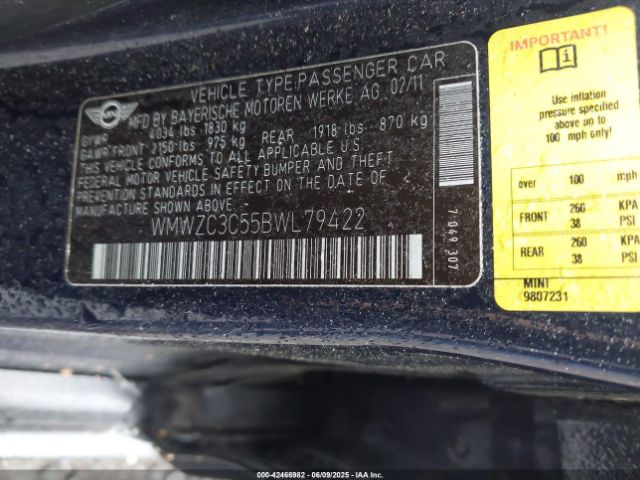 2011 MINI COOPER S COUNTRYMAN WMWZC3C55BWL79422 Photo 8