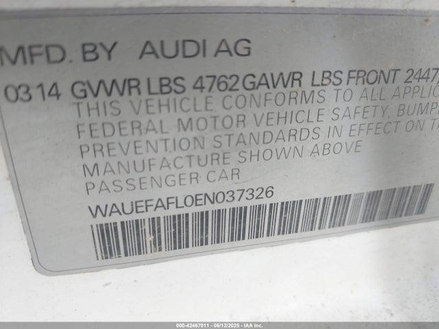 2014 AUDI A4 WAUEFAFL0EN037326 Photo 8