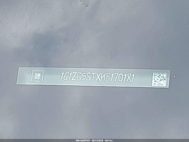 2019 CHEVROLET MALIBU 1G1ZD5STXKF170181 Photo 8