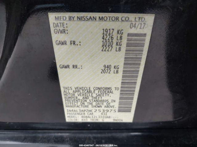 1N4AL3AP2HC253975 Nissan 2017