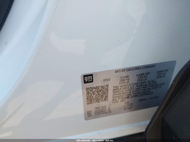 2024 CHEVROLET TRAX KL77LHE20RC076633 Photo 8